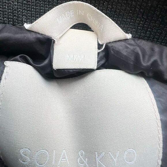 Soia & Kyo Lightweight Down Bomber Jacket Taupe Gray - Picture 9 of 14